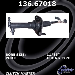 Centric Premium Clutch Master Cylinder for Dodge Ram 2500 Van - 136.67018