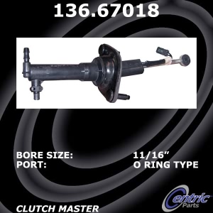 Centric Premium Clutch Master Cylinder - 136.67018