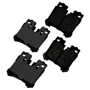 Akebono Proact Ultra Premium™ Ceramic Disc Brake Pad Kit for 2012 Lexus LS460 - ACT1283