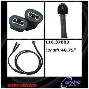 Centric Front Brake Pad Sensor for Porsche 928 - 116.37003