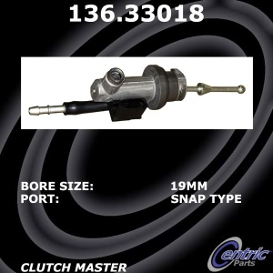 Centric Premium™ Clutch Master Cylinder for Audi - 136.33018
