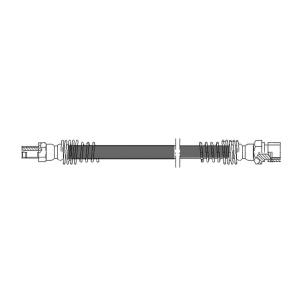 Centric Rear Brake Hose for 1994 Porsche 928 - 150.37311