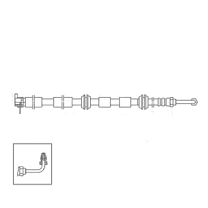 Centric Front Brake Hose for Audi R8 - 150.33056