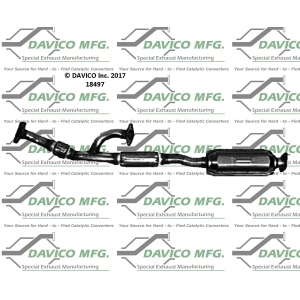 Davico Direct Fit Catalytic Converter and Pipe Assembly for Hyundai Tiburon - 18497
