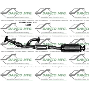 Davico Direct Fit Catalytic Converter and Pipe Assembly for 2008 Hyundai Tiburon - 18497