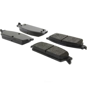 Centric Posi Quiet™ Extended Wear Semi-Metallic Rear Disc Brake Pads for 2007 GMC Yukon - 106.11940