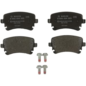 Bosch EuroLine™ Semi-Metallic Rear Disc Brake Pads for 2007 Audi RS4 - 0986494303