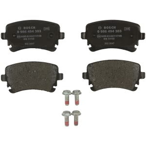 Bosch EuroLine™ Semi-Metallic Rear Disc Brake Pads for 2005 Audi S4 - 0986494303