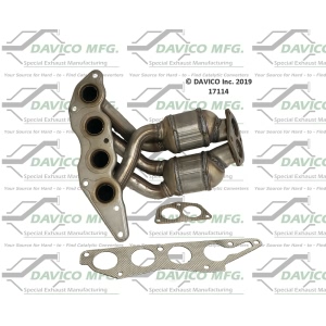 Davico Exhaust Manifold with Integrated Catalytic Converter - 17114