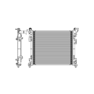 TYC Engine Coolant Radiator for Chrysler - 13062