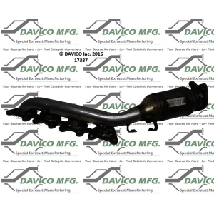 Davico Exhaust Manifold with Integrated Catalytic Converter for 2011 Hyundai Genesis - 17337