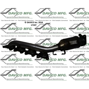 Davico Exhaust Manifold with Integrated Catalytic Converter for 2010 Hyundai Genesis - 17337
