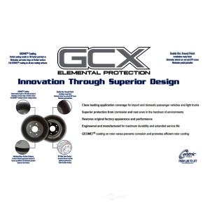 Centric GCX Rotor With Partial Coating for 1996 Ford E-150 Econoline - 320.65040