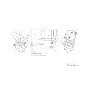 TYC Starter for 2004 Isuzu Axiom - 1-17546