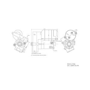 TYC Starter for Honda Passport - 1-17546