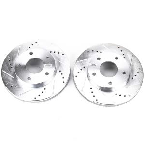 Power Stop PowerStop Evolution Performance Drilled, Slotted& Plated Brake Rotor Pair for 2001 Chevrolet S10 - AR8638XPR