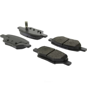 Centric Posi Quiet™ Extended Wear Semi-Metallic Rear Disc Brake Pads for Pontiac G5 - 106.10330
