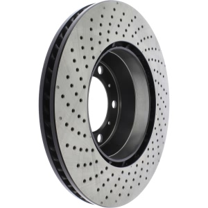 Centric SportStop Drilled 1-Piece Rear Passenger Side Brake Rotor for 2020 Porsche Panamera - 128.37085