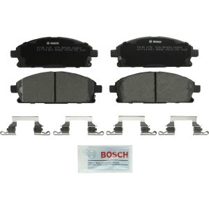 Bosch QuietCast™ Premium Organic Front Disc Brake Pads for 1996 Nissan Pathfinder - BP691