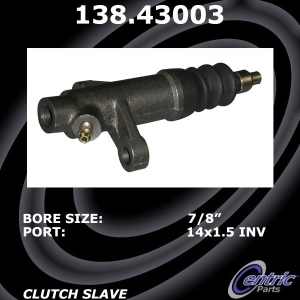 Centric Premium Clutch Slave Cylinder for Isuzu - 138.43003
