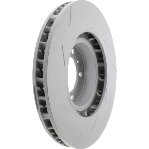 Centric SportStop Slotted 1-Piece Front Driver Side Brake Rotor for 2014 Porsche Panamera - 126.37068