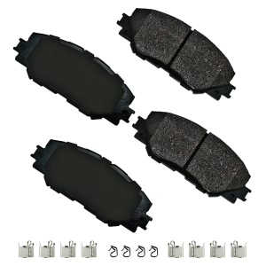 Akebono Pro-ACT™ Ultra-Premium Ceramic Front Disc Brake Pads for 2016 Toyota Prius V - ACT1210A