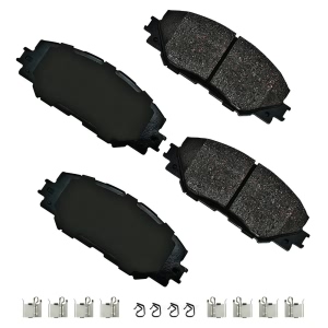 Akebono Pro-ACT™ Ultra-Premium Ceramic Front Disc Brake Pads for 2017 Toyota Corolla - ACT1210A