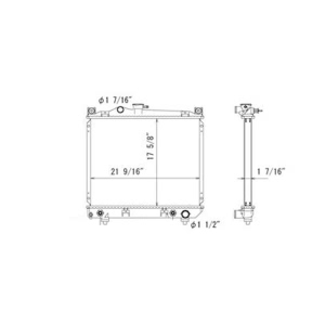 TYC Engine Coolant Radiator for Dodge Dakota - 981