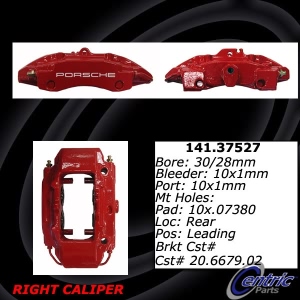Centric Semi-Loaded Brake Caliper for 2018 Porsche 718 Boxster - 141.37527