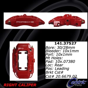 Centric Semi-Loaded Brake Caliper for 2015 Porsche Cayman - 141.37527