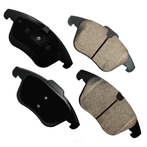 Akebono EURO™ Ultra-Premium Ceramic Front Disc Brake Pads for 2011 Land Rover LR2 - EUR1306