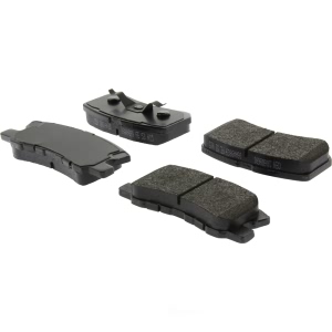 Centric Posi Quiet™ Extended Wear Semi-Metallic Rear Disc Brake Pads for 2010 Dodge Caliber - 106.08680