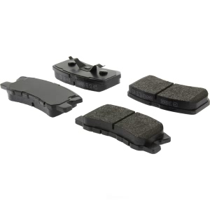 Centric Posi Quiet™ Extended Wear Semi-Metallic Rear Disc Brake Pads for 2007 Chrysler Sebring - 106.08680