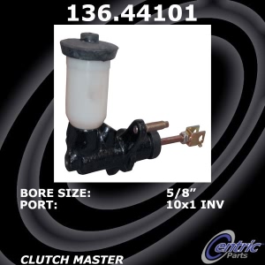 Centric Premium Clutch Master Cylinder for 1989 Geo Prizm - 136.44101
