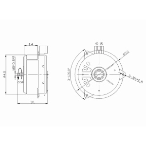 TYC Passenger Side Engine Cooling Fan Motor - 630700