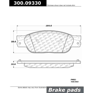 Centric Premium™ Semi-Metallic Brake Pads for 2004 Jaguar XJ8 - 300.09330