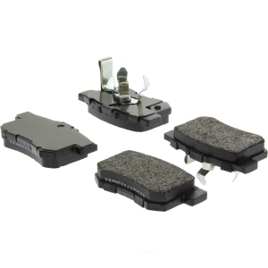 Centric Posi Quiet™ Extended Wear Semi-Metallic Rear Disc Brake Pads for 2013 Acura RDX - 106.10860