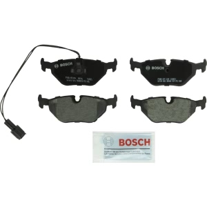 Bosch QuietCast™ Premium Organic Rear Disc Brake Pads for 1989 BMW 750iL - BP396