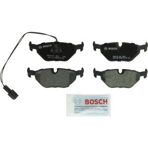 Bosch QuietCast™ Premium Organic Rear Disc Brake Pads for 1992 BMW 750iL - BP396