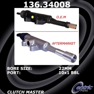 Centric Premium Clutch Master Cylinder for BMW Z3 - 136.34008