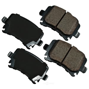 Akebono EURO™ Ultra-Premium Ceramic Rear Disc Brake Pads for 2006 Audi A3 - EUR1348