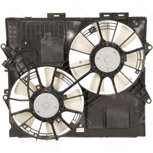 Four Seasons Dual Radiator And Condenser Fan Assembly for 2008 Cadillac SRX - 76059