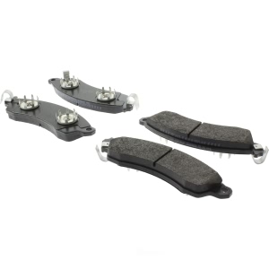 Centric Posi Quiet™ Extended Wear Semi-Metallic Front Disc Brake Pads for 1990 Chevrolet Camaro - 106.04120