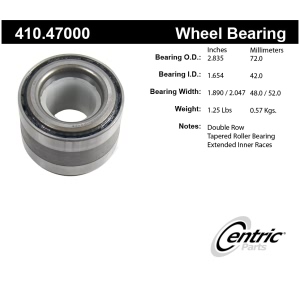 Centric Premium™ Wheel Bearing for 2005 Saab 9-2X - 410.47000