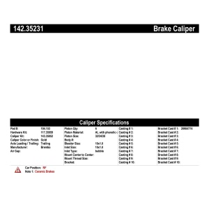 Centric Posi Quiet™ Loaded Brake Caliper for 2017 Mercedes-Benz S65 AMG - 142.35231