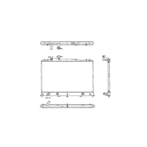 TYC Engine Coolant Radiator for 2008 Mazda CX-7 - 2918