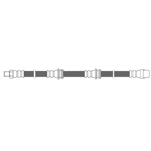 Centric Rear Brake Hose for 2013 BMW Z4 - 150.34327