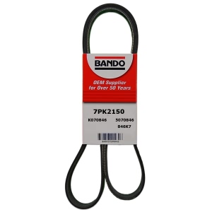 BANDO Rib Ace™ V-Ribbed OEM Quality Serpentine Belt for 2011 Toyota FJ Cruiser - 7PK2150