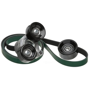 Gates Micro V Serpentine Belt Drive Component Kit for Ford E-350 Econoline Club Wagon - 90K-38191HD