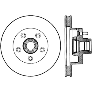 Centric Premium™ Brake Rotor for American Motors - 120.63000